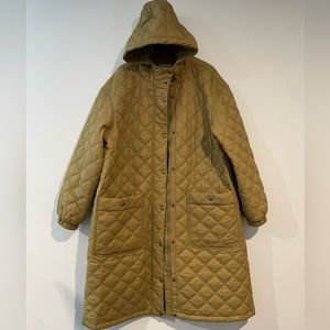 Madewell thin long puff jacket